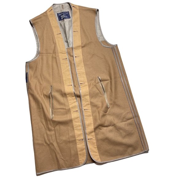 Burberry Wool Replacement Trench Coat Liner Camel Tan Button Out - Picture 11 of 12